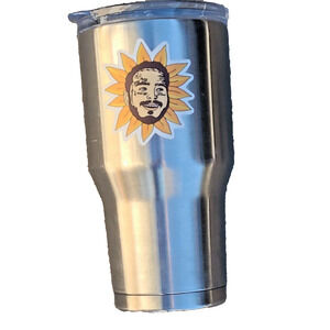 Post Malone Stainless Cup Mug Tumbler 20oz With Lid By Reduce